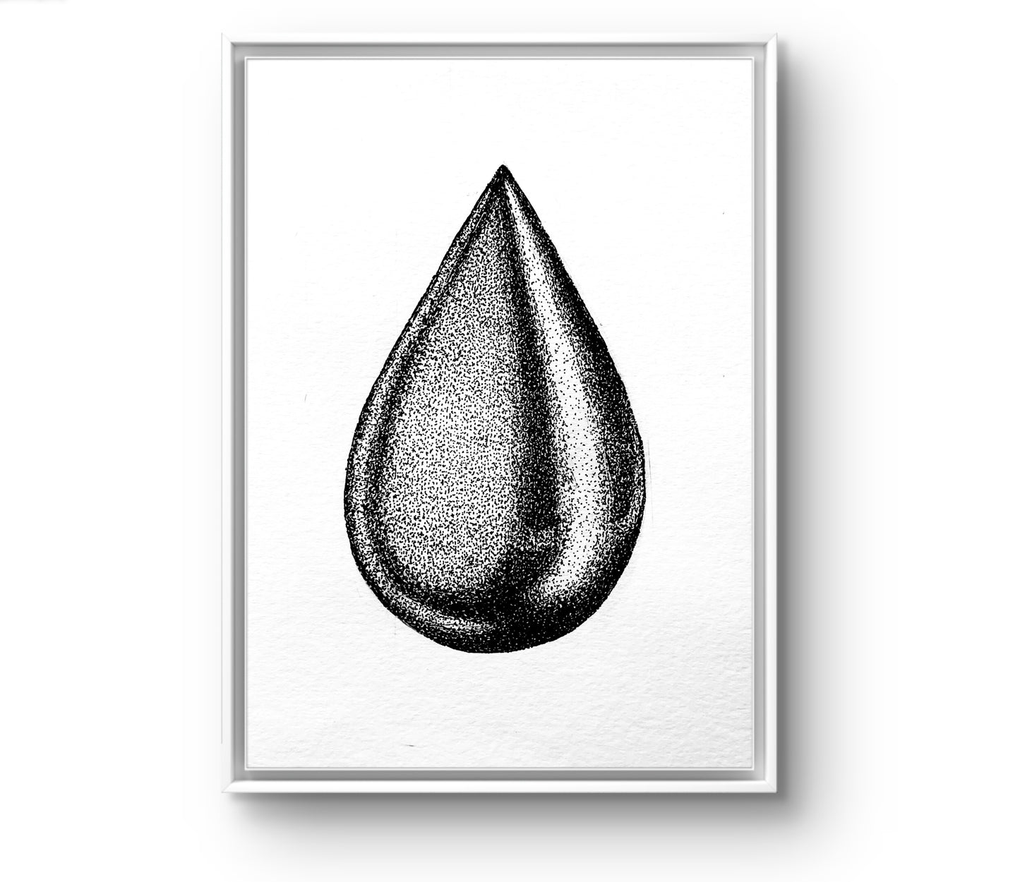 [Original Artwork] Chrome Droplet, 10cmx15cm